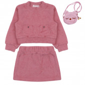 Зимен комплект с пола и чантичка 2