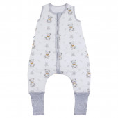 Зимен спален чувал с двупосочен цип и крачета "Cute bear" 3