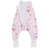 Зимен спален чувал с крачета "Pink bear" 3