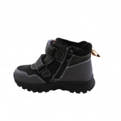 Детски зимни боти за момчета в черно и графит 3