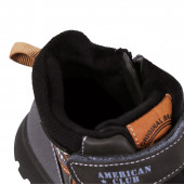 Детски зимни боти за момчета в черно и графит 2