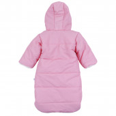 Зимно чувалче за новородено в розово 2