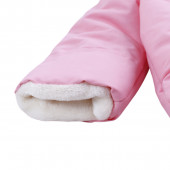 Зимно чувалче за новородено в розово 5