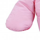 Зимно чувалче за новородено в розово 6