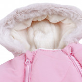 Зимно чувалче за новородено в розово 7