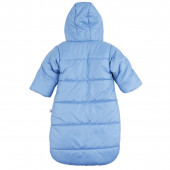 Зимно чувалче за новородено в синьо 3