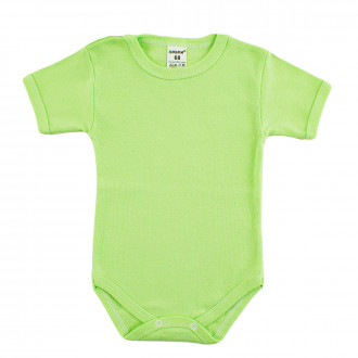Бебешко боди от памучен рипс в зелено