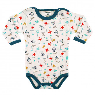 Боди от памучен интерлок "Sea"