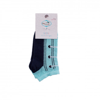 Детски къси чорапки тип терлик имитиращи обувка