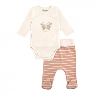 Бебешки комплект от памучен интерлок
