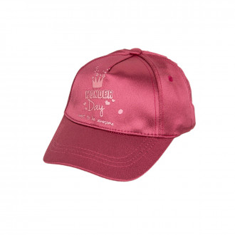 Детска лятна шапка "Wonder day" в цвят вишна