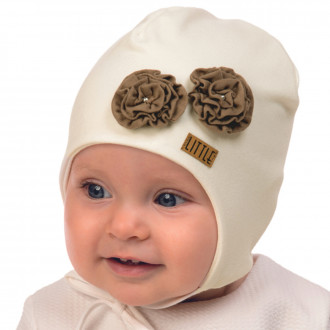 Двупластова трикотажна бебешка шапка 