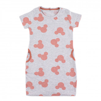 Лятна пижама за момичета в светлосив меланж