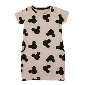 Лятна пижама за момичета в бежов меланж