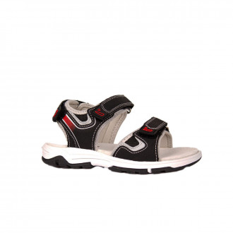 Детски анатомични сандали за момчета в черно