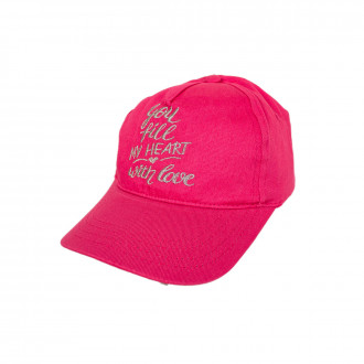 Лятна шапка за момичета "My head" в циклама