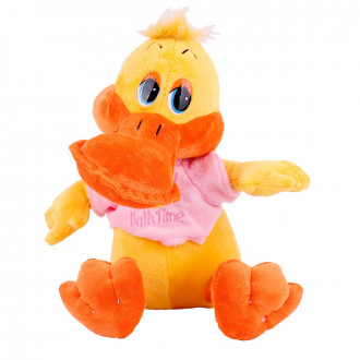 Плюшено пате с розова блузка 32 см. 