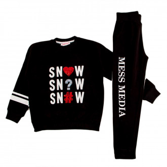 Леко ватиран комплект с надписи "Snow'' 1