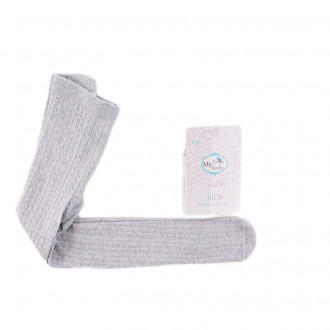 Детски памучен чорапогащник в сив цвят (2 - 6 год.) 1