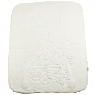 Бебешко одеяло с релефна апликация 100/120 см  1