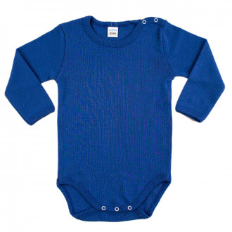 Боди от памучен ажур в кралско синьо