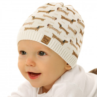 Бебешка шапка от фино плетиво за момчета 1