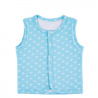 Бебешки елек за момчета в светлосин цвят