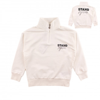 Блуза в бял цвят "Stand together" 1