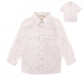 Детска риза в бяло за момчета 1