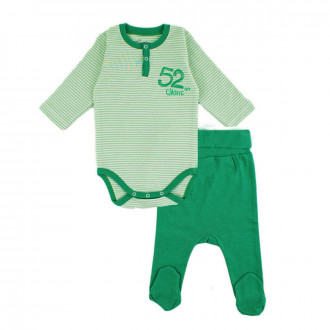 Комплект памучно боди и ританки за момчета