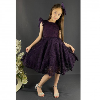 Официална рокля "Кармен" в лилав цвят 1
