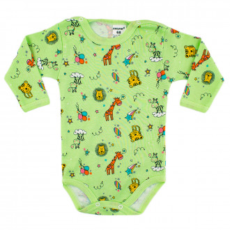 Боди от памучен интерлок "Animals" 