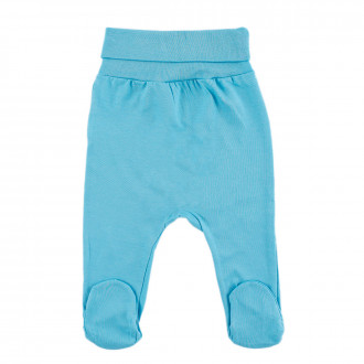 Ританки от памучна материя в син тюркоаз