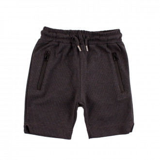 Къси панталони за момчета в цвят графит