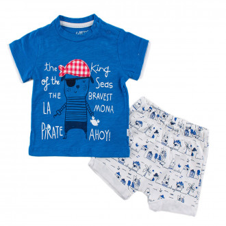 Детски летен комплект за момчета "The king"