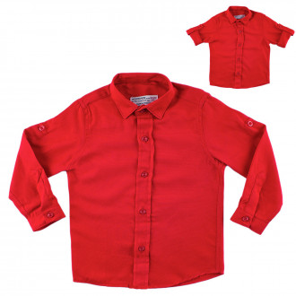 Детска риза в червено за момчета 1