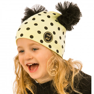 Трикотажна детска шапка за момичета