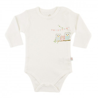 Боди от памучен интерлок за момичета