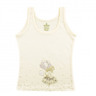 Детски потник в екрю "Кокетка" за момичета