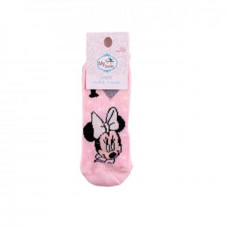 Бебешки къси чорапи "Mouse" в розово