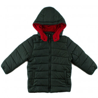 Зимно яке за момчета в тъмнозелен цвят (2 - 7 год.) 1