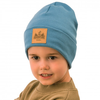 Детска шапка от фино плетиво за момчета 1