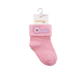 Детски къси чорапки за момичета в розово