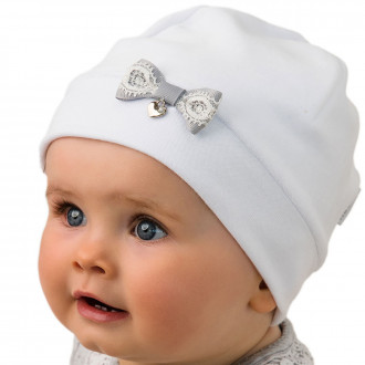 Бебешка плюшена шапка за момичета 1