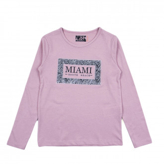 Детска блуза за момичета ''Miami'' в опушено розов цвят 1