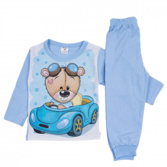 Памучна пижама за момчета "Bear" 1