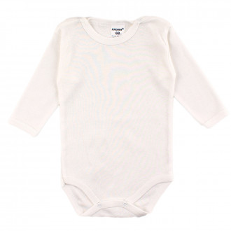 Боди от памучен рипс в екрю