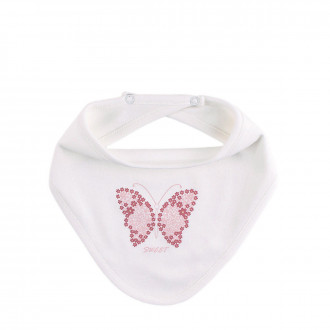 Бебешка двупластова бандана в екрю