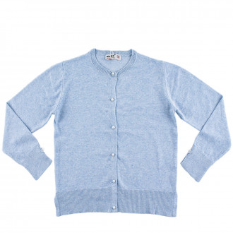 Жилетка от фино плетиво с перлички