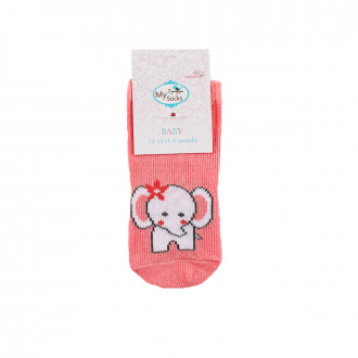 Бебешки къси чорапи за момичета "Elephant"